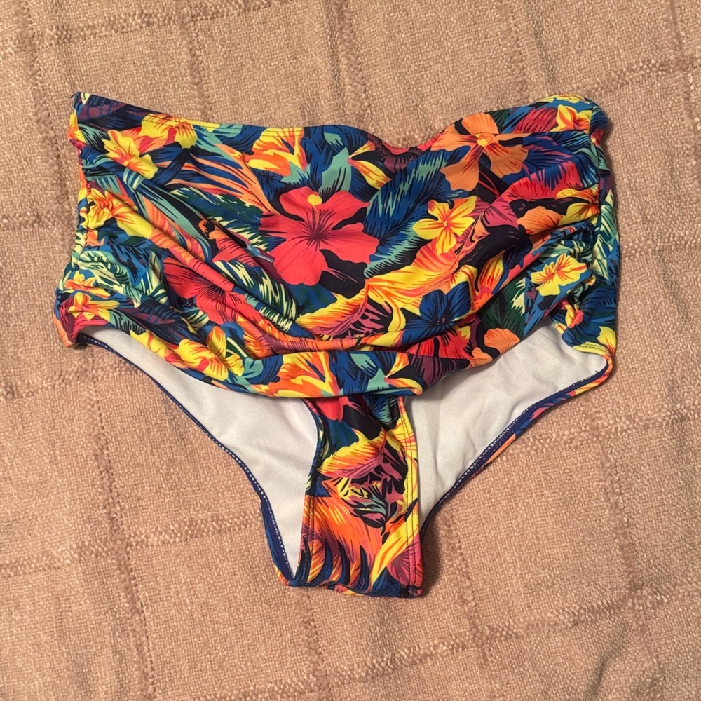 Tropical Floral Bikini Bottom